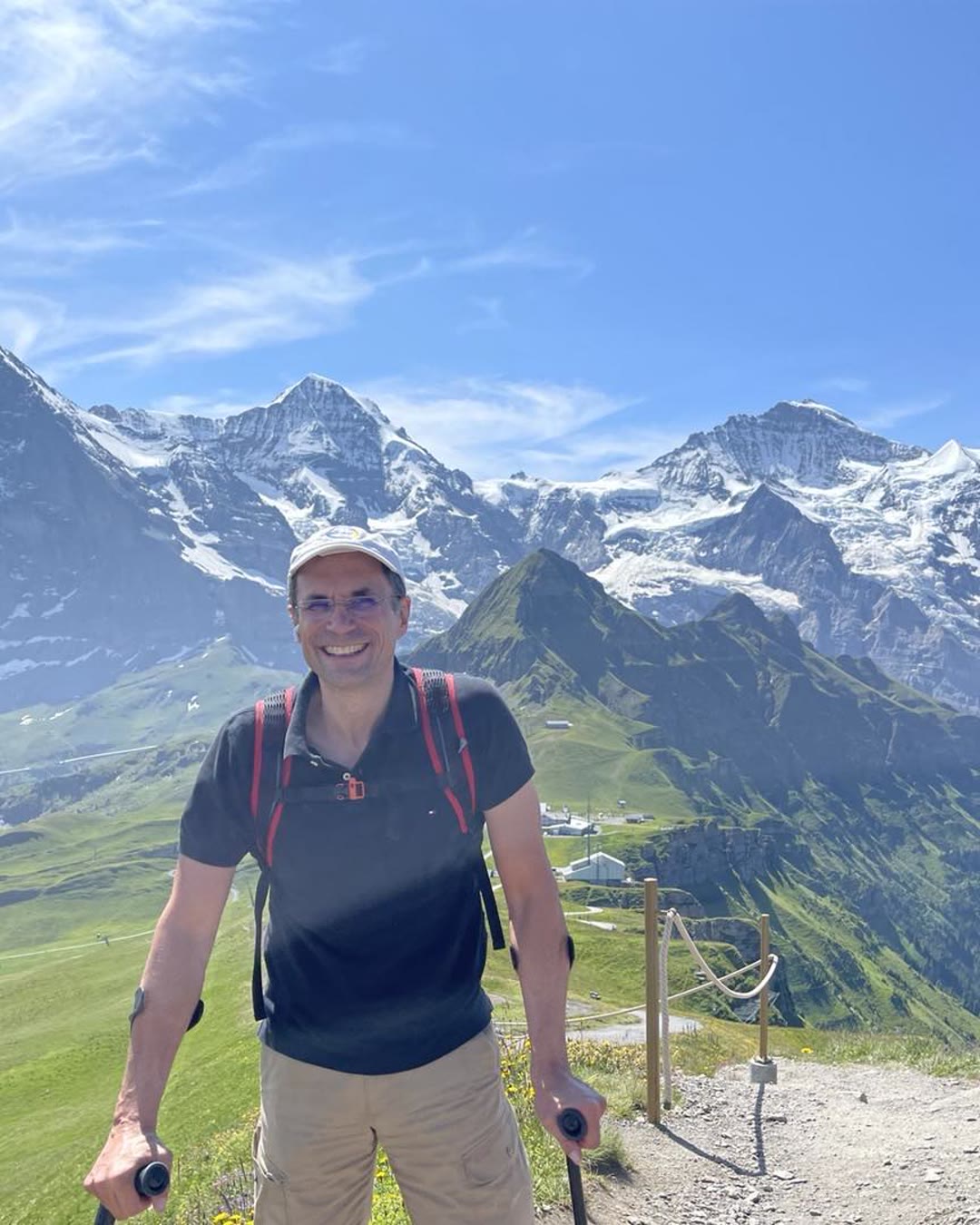 Männlichen — five weeks after surgery · there and back