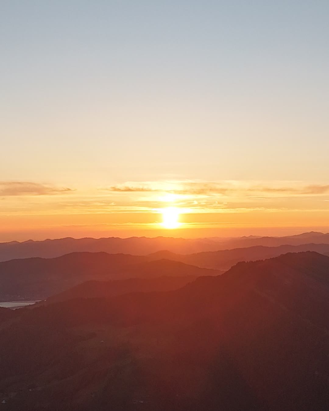 Rigi night hike — sunrise over the Mittelland