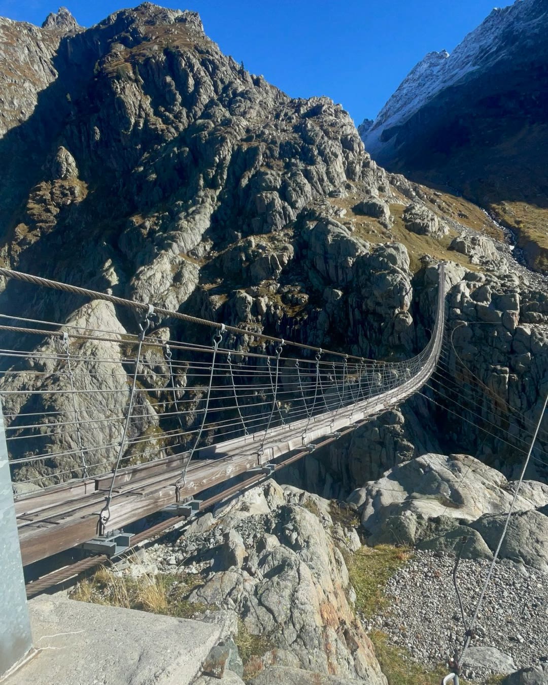 Trift Bridge — suspension bridge over the Triftsee